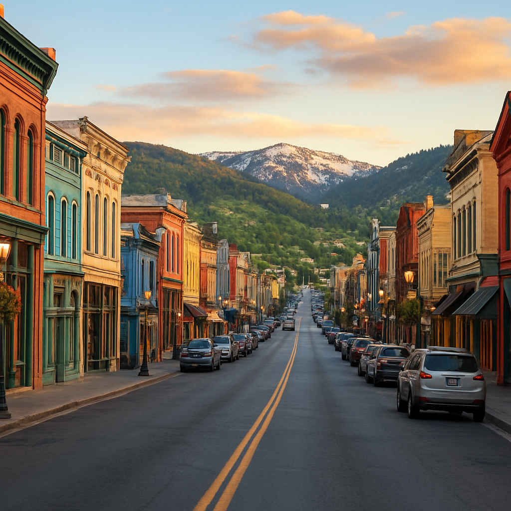 Park City Main Street and the Mountain — Salt Lake City, United States