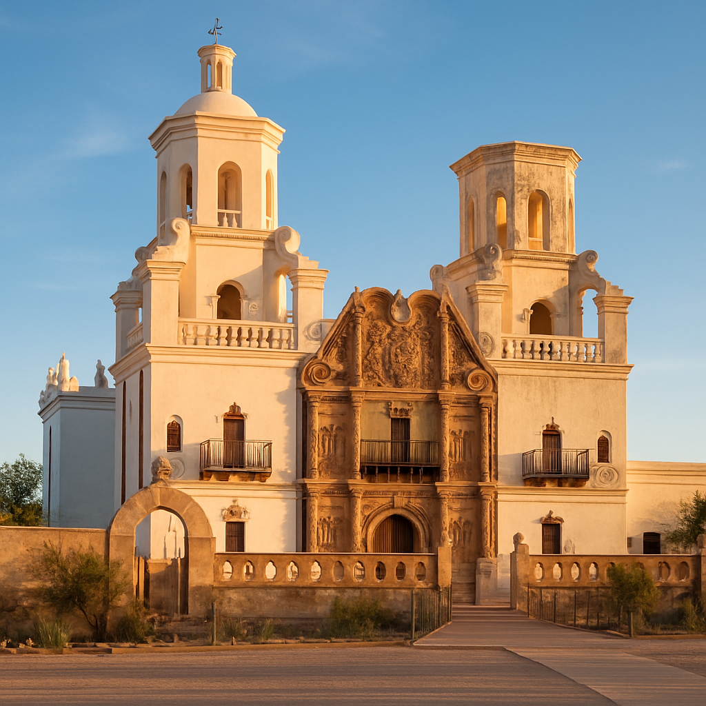 Stand Inside Mission San Xavier del Bac — Tucson, United States