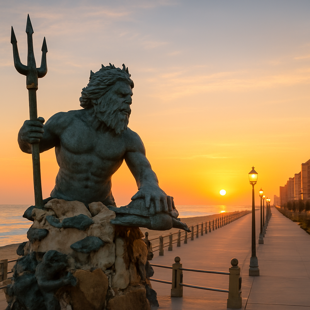 Walk the Three-Mile Boardwalk Twice — Virginia Beach, United States