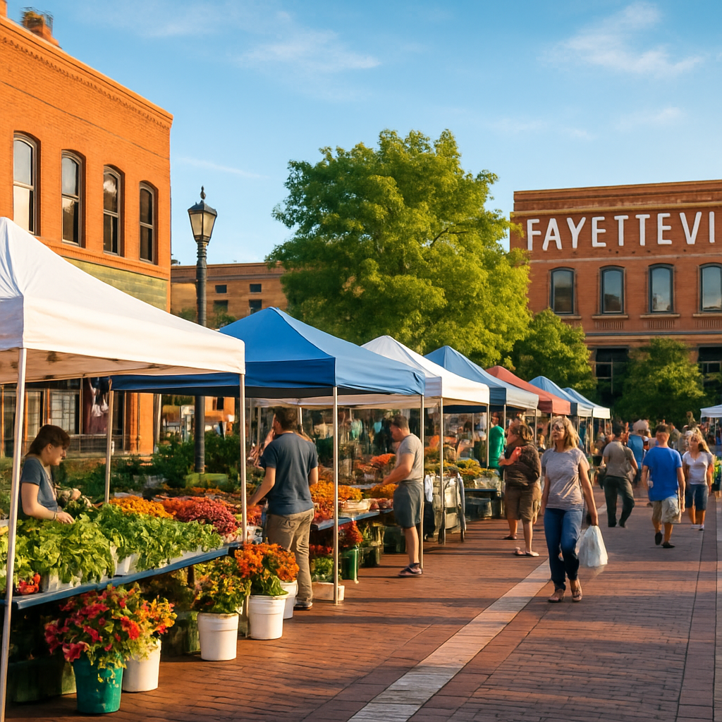 Saturday Farmers Market on the Fayetteville Square — Fayetteville, United States