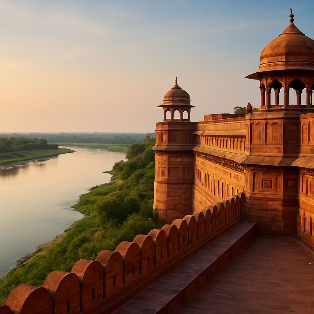 Agra Fort's Empty Ramparts — Agra, India