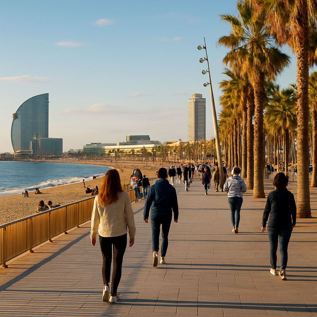 Barceloneta to Poblenou Coastal Walk — Barcelona, Spain