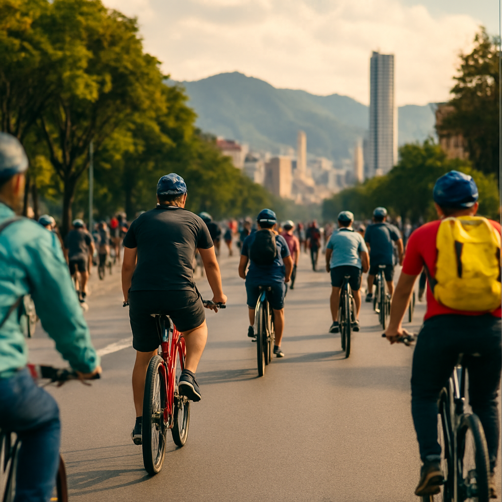 Ciclovía on Sunday Morning — Bogota, Colombia
