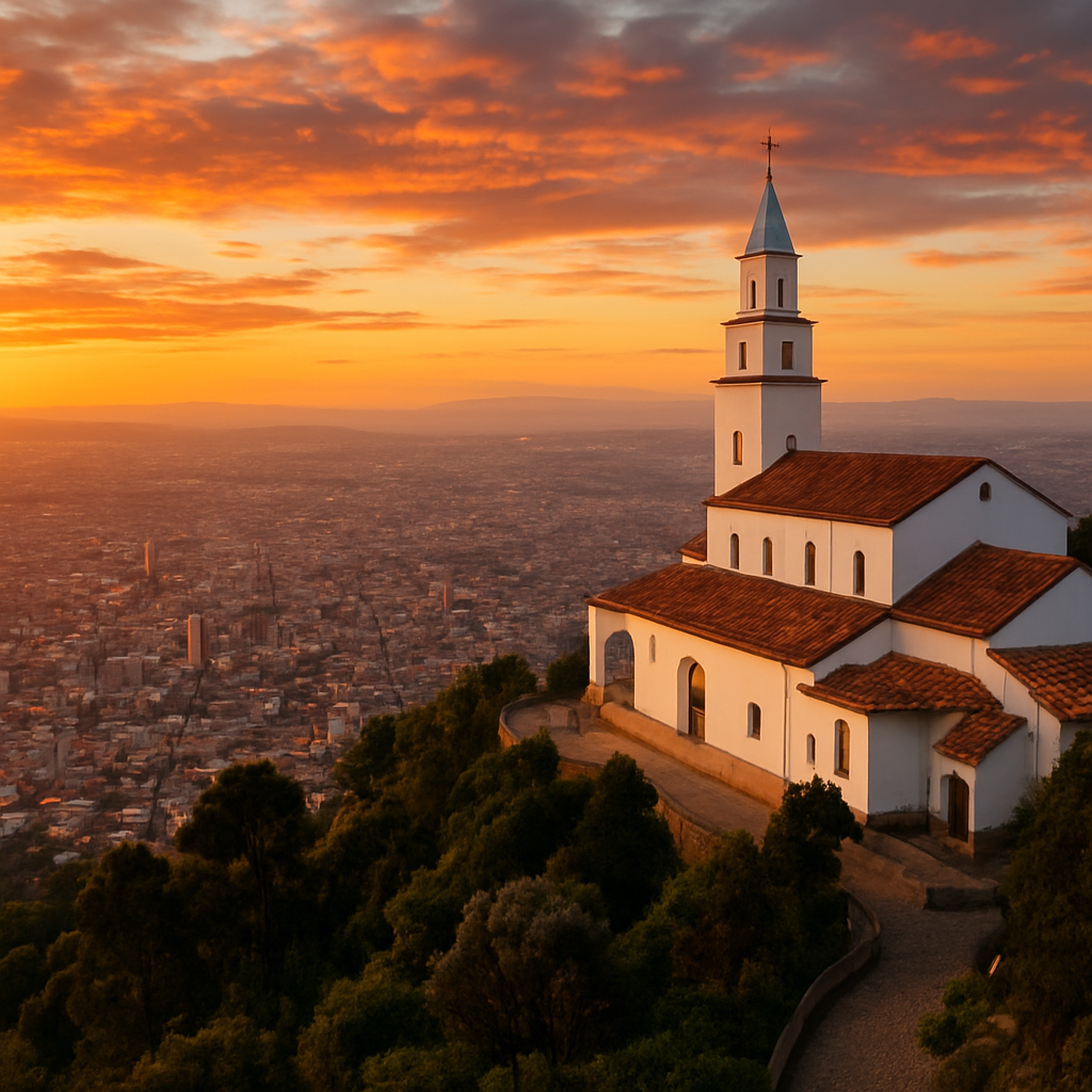Monserrate at Golden Hour — Bogota, Colombia