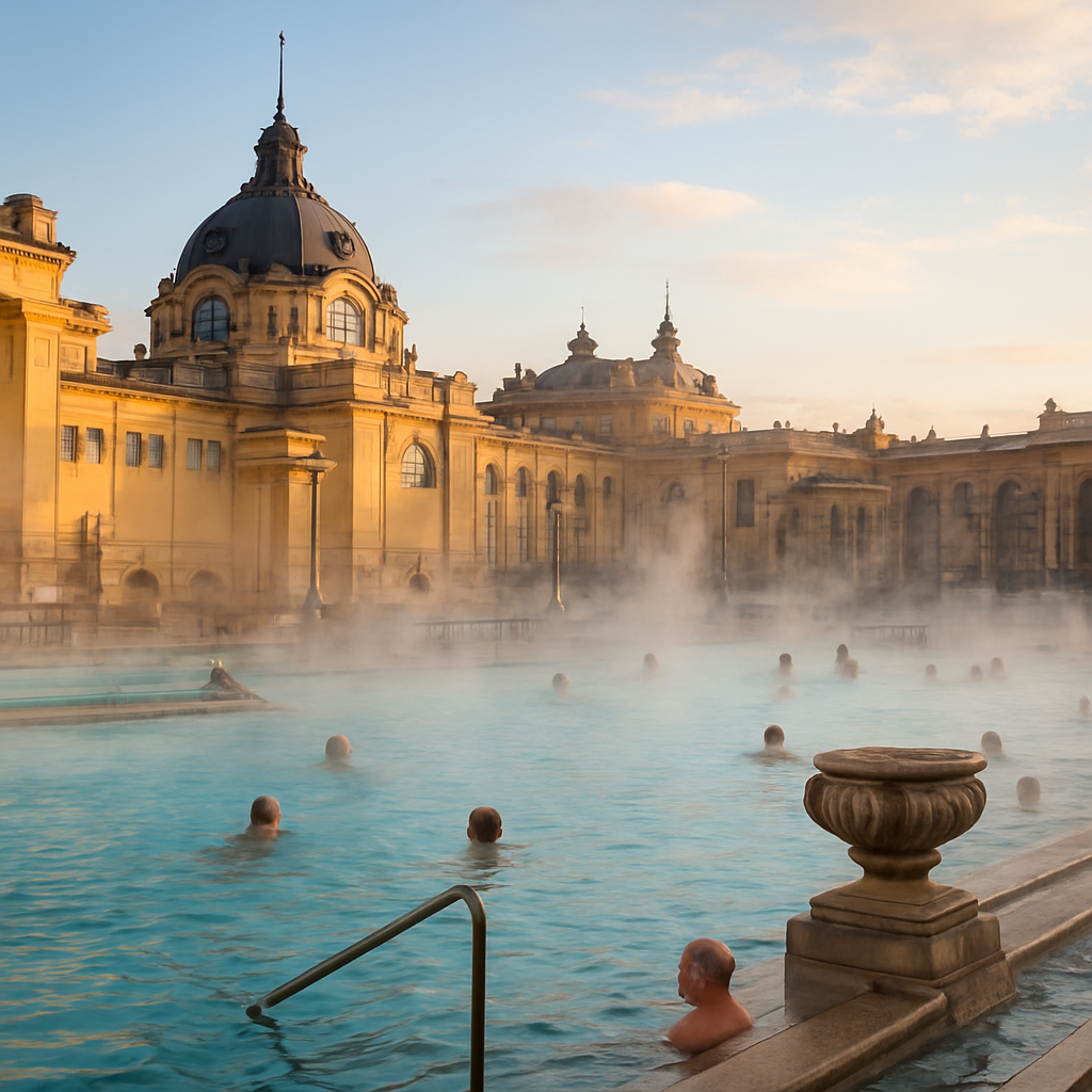 Széchenyi Thermal Bath in October — Budapest, Hungary