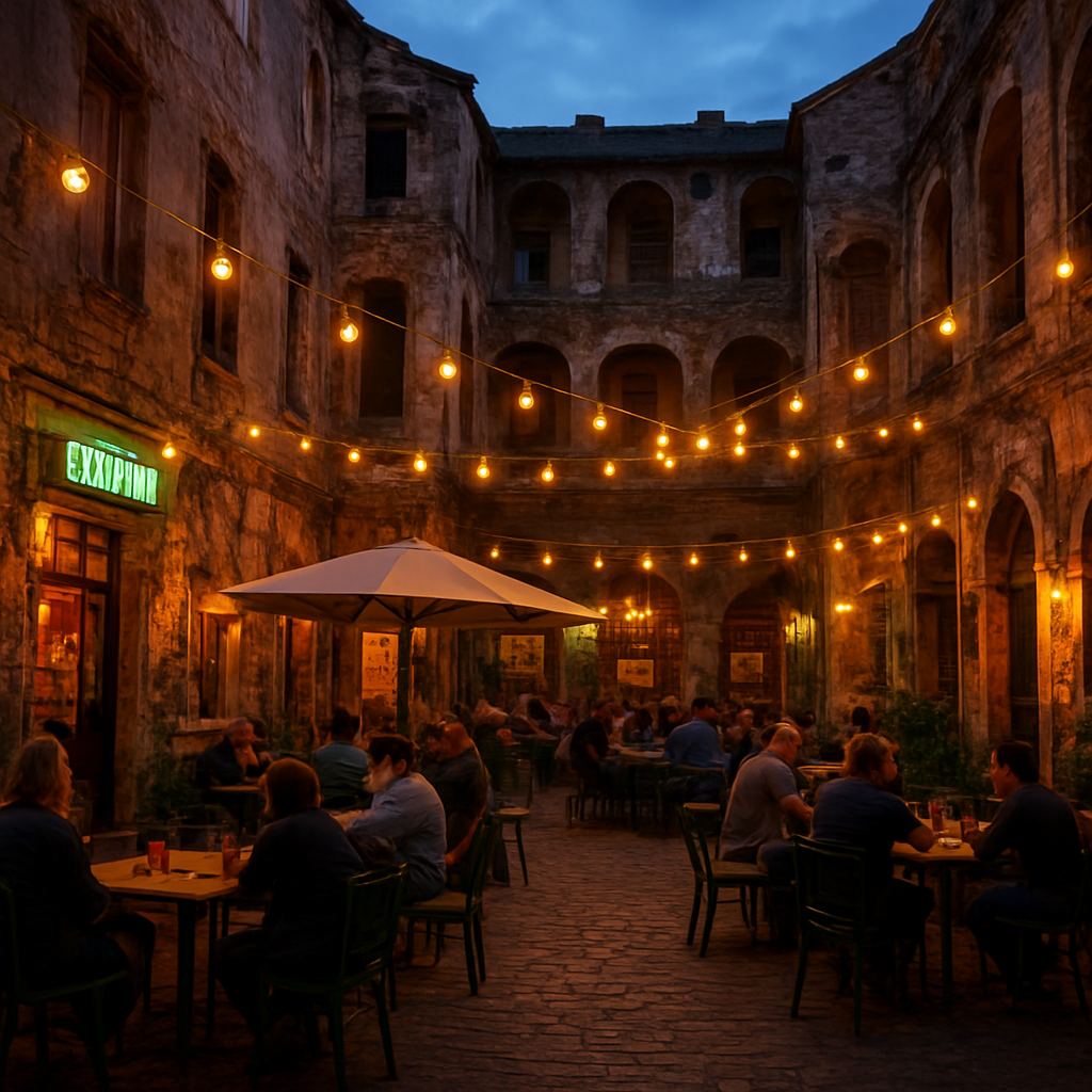 The Ruin Bar Circuit After Dark — Budapest, Hungary