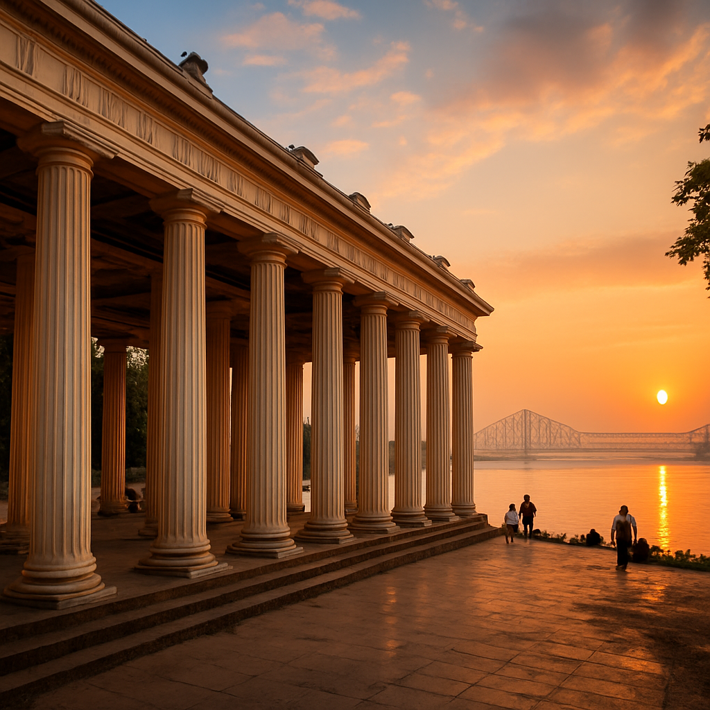 Princep Ghat & the Hooghly at Dusk — Kolkata, India