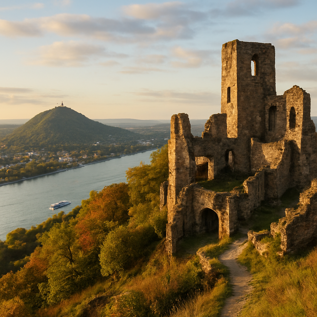 Drachenfels and the Rhine by Boat — Cologne, Germany