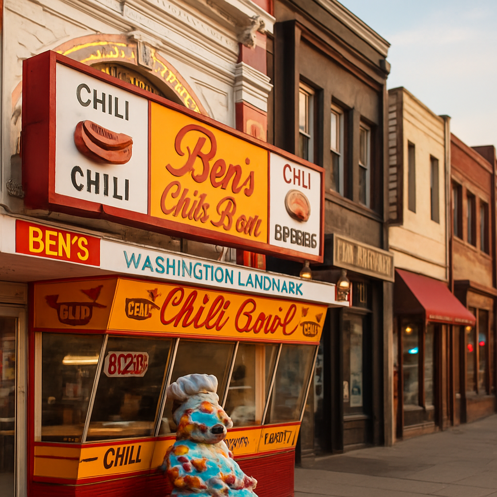 Half-Smoke at Ben's Chili Bowl — Washington DC, United States