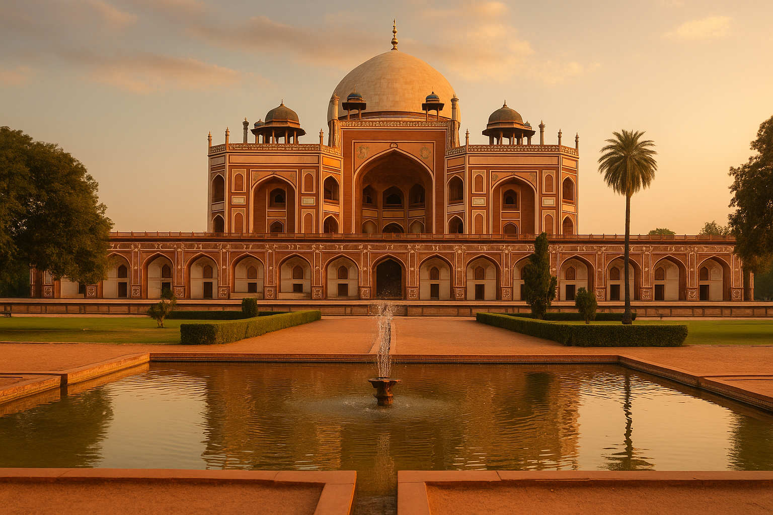 Humayun's Tomb at Golden Hour — New Delhi, India