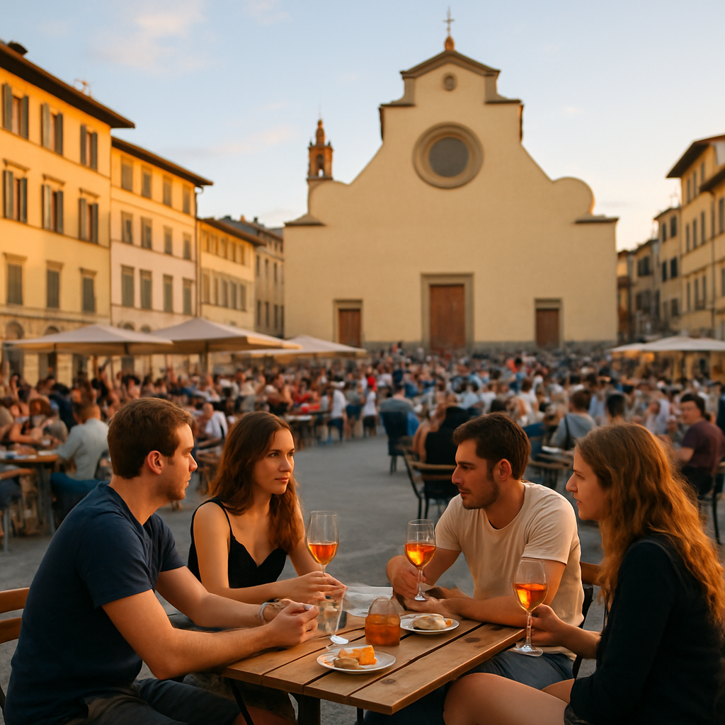 Aperitivo Hour in Oltrarno — Florence, Italy