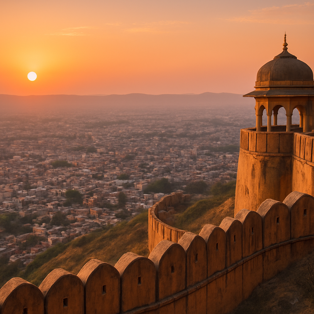 Nahargarh Fort at Dusk — Jaipur, India