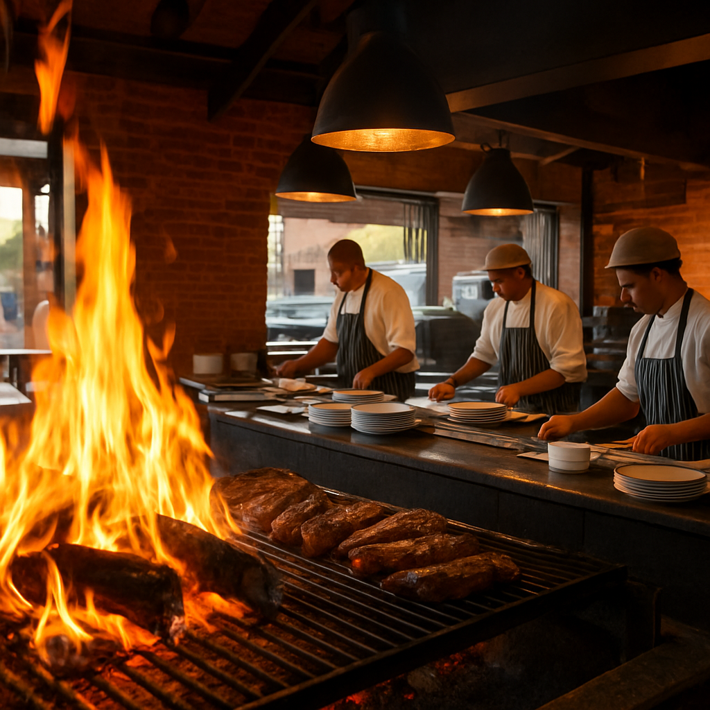 Ember cooking at Marble — Johannesburg, South Africa