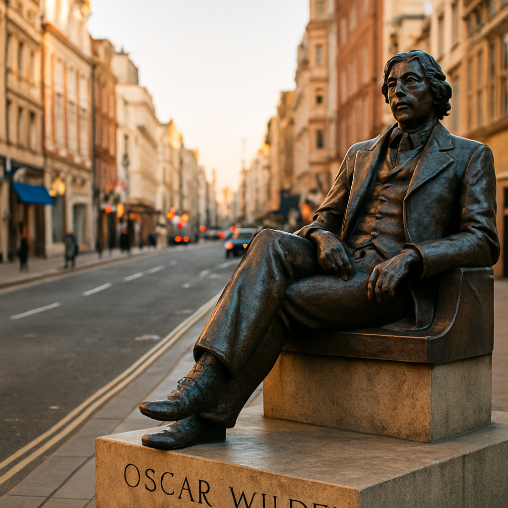 The Oscar Wilde Statue & Trafalgar Square — London, United Kingdom