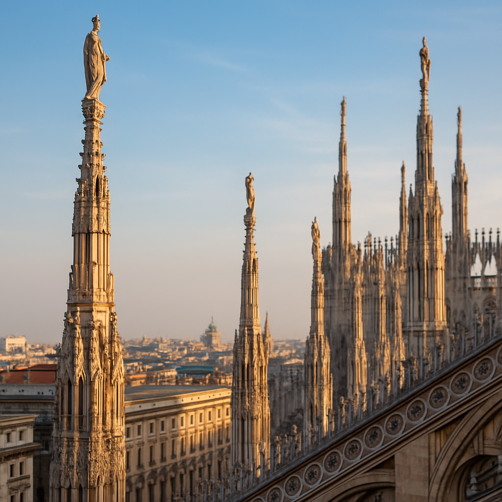The Duomo Rooftop and Galleria Vittorio Emanuele II — Milan, Italy