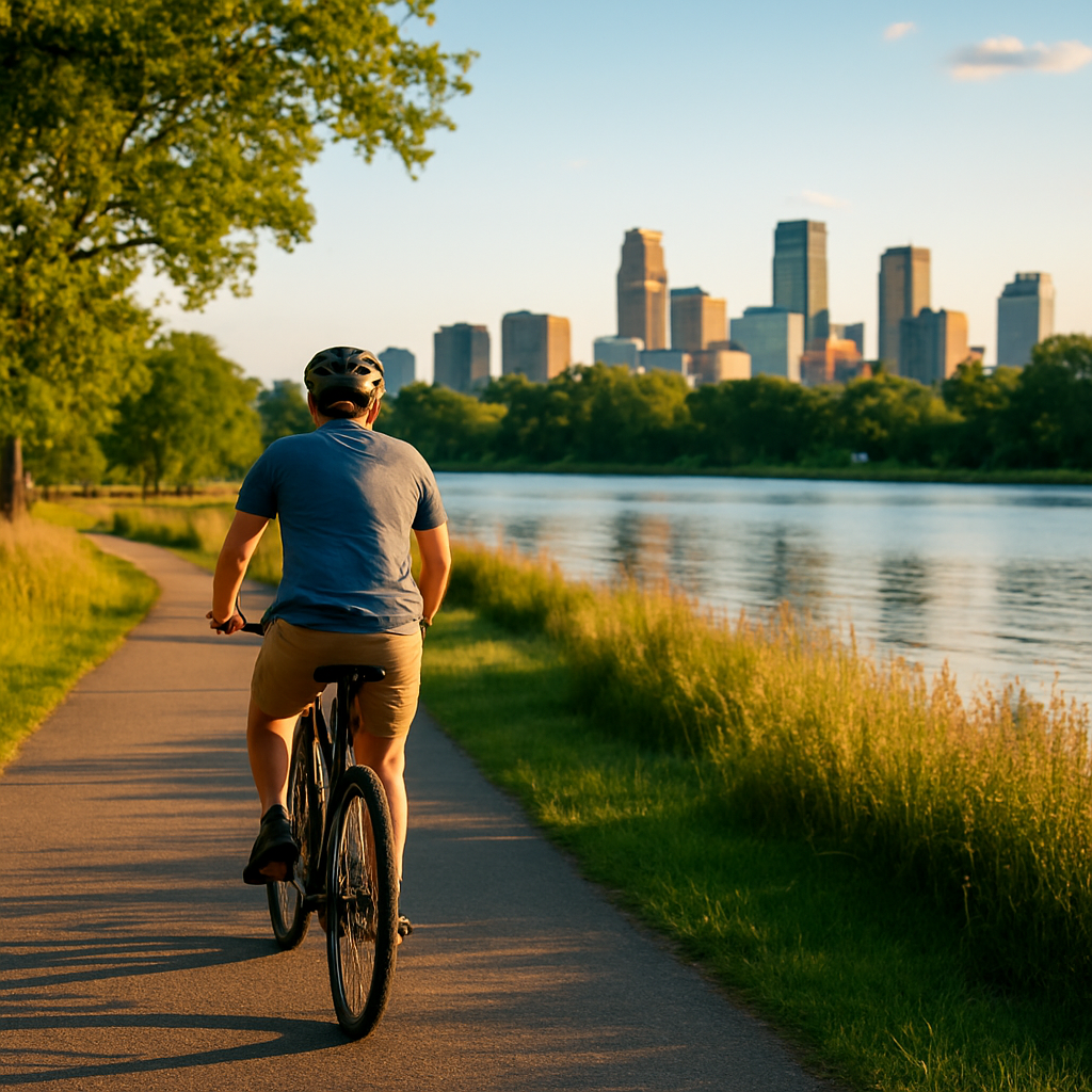 Biking the Chain of Lakes — Minneapolis, United States
