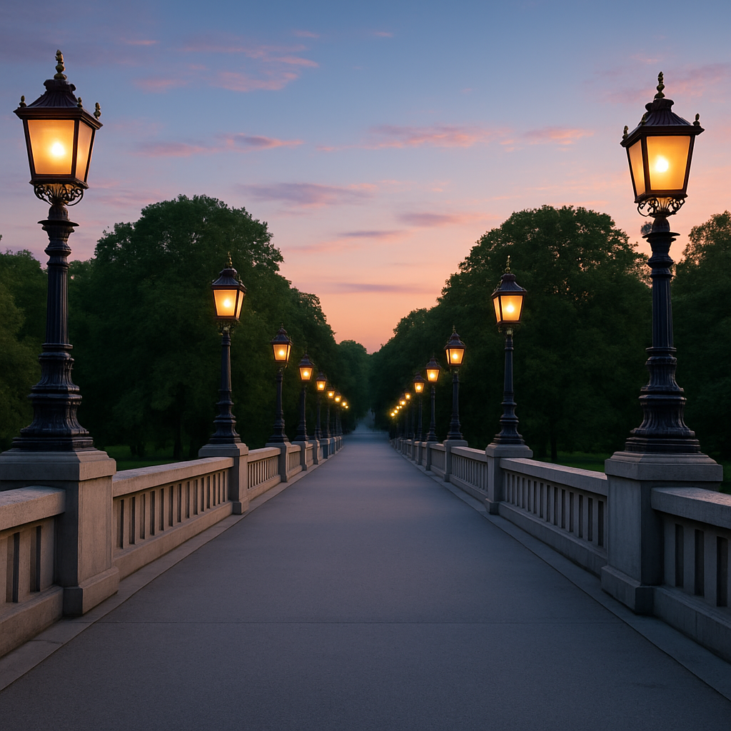Vigeland Sculpture Park at Dusk — Oslo, Norway