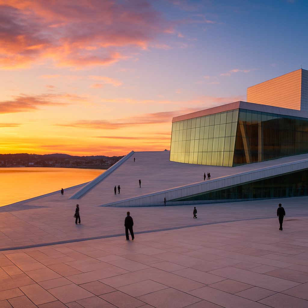 Walk the Oslo Opera House at Sunset — Oslo, Norway