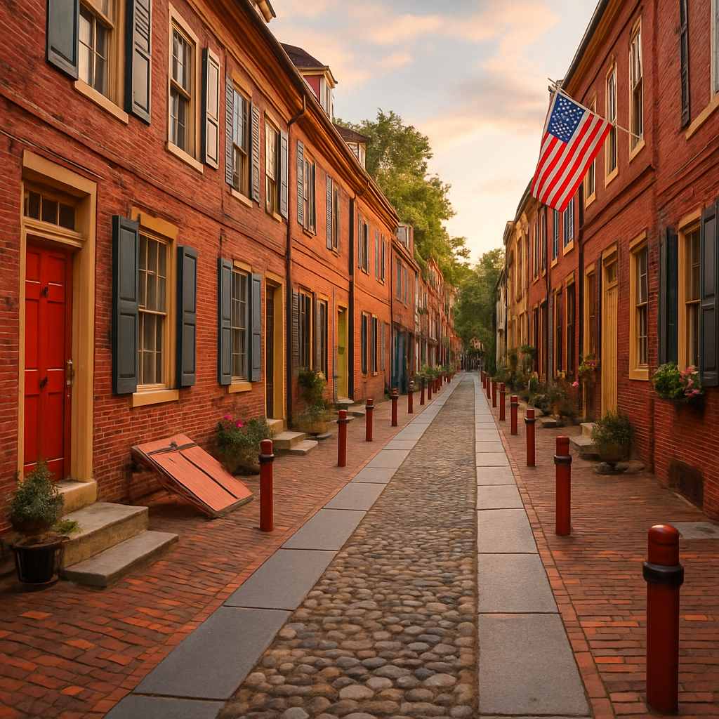 Elfreth's Alley and Old City on Foot — Philadelphia, United States