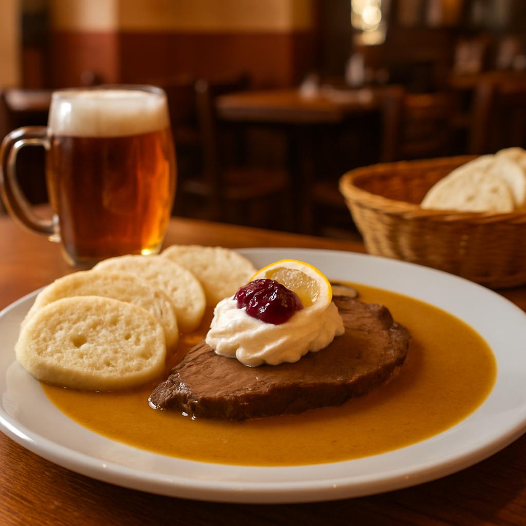 Svíčková and Dumplings in Vinohrady — Prague, Czech Republic