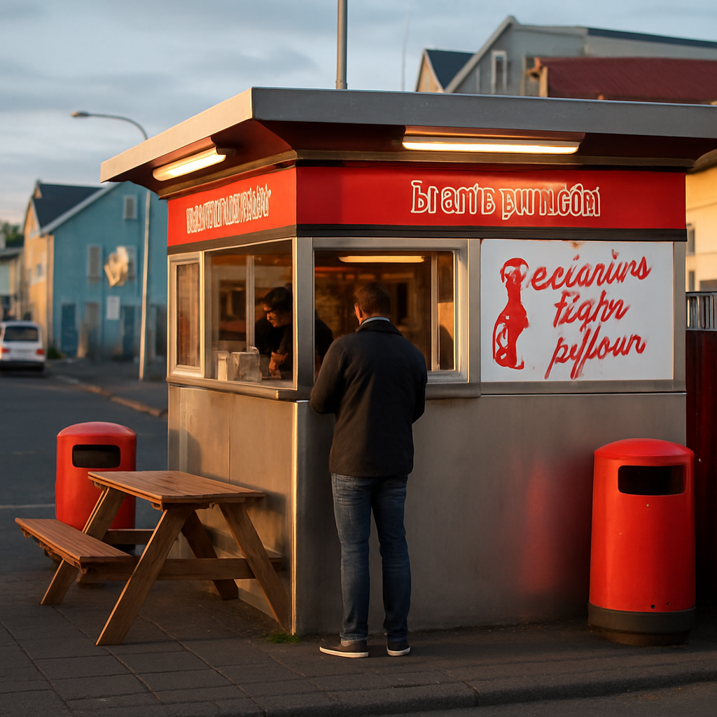 Pylsur at 3am from Bæjarins Beztu — Reykjavik, Iceland