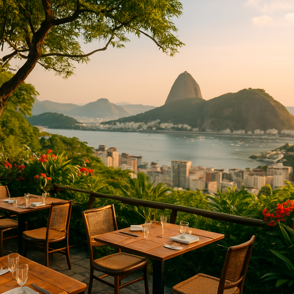 Lunch at a Hillside Garden in Santa Teresa — Rio de Janeiro, Brazil