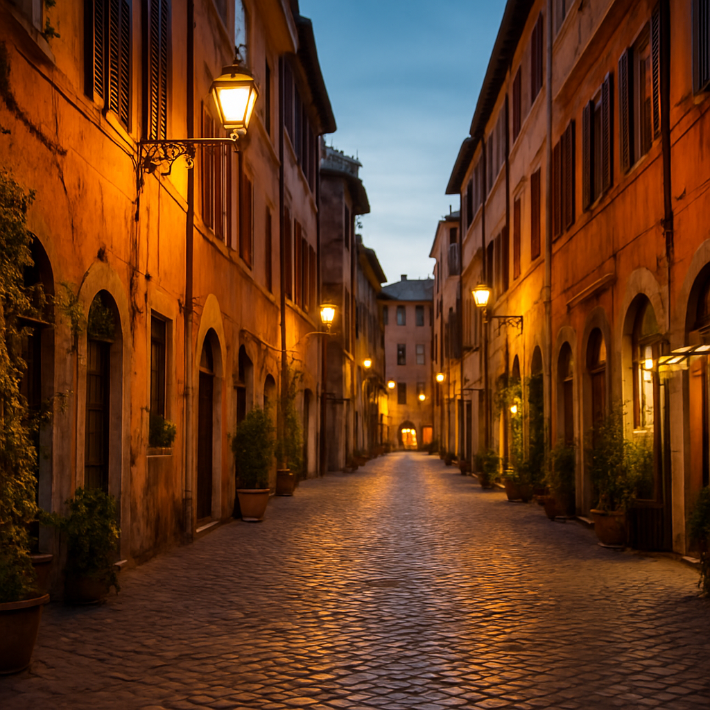 Trastevere After Dark — Rome, Italy
