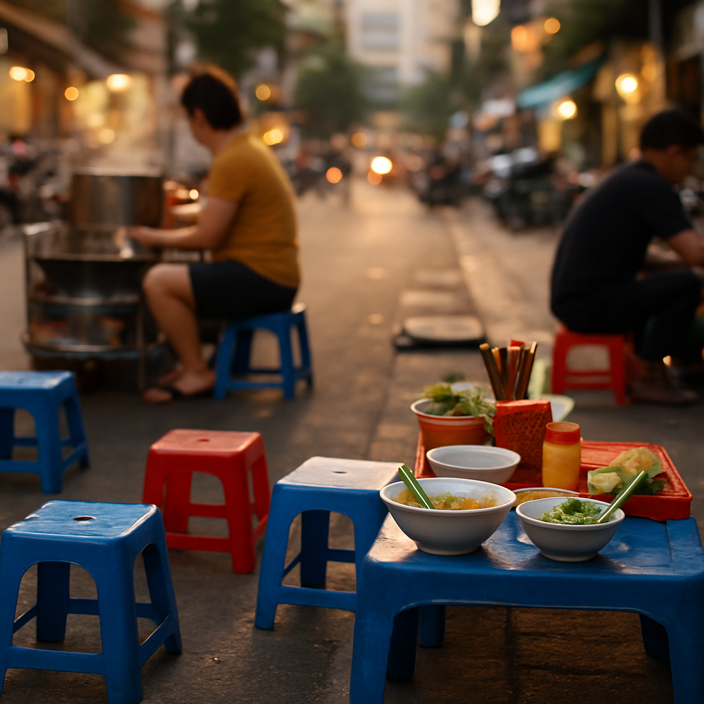 Nhậu Culture — Sidewalk Eating and Drinking — Ho Chi Minh City, Vietnam