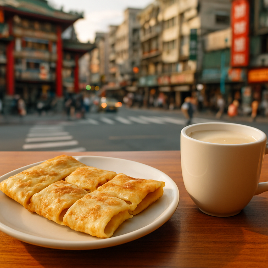 Breakfast Like a Local — Egg Crepe and Soy Milk — Taipei, Taiwan