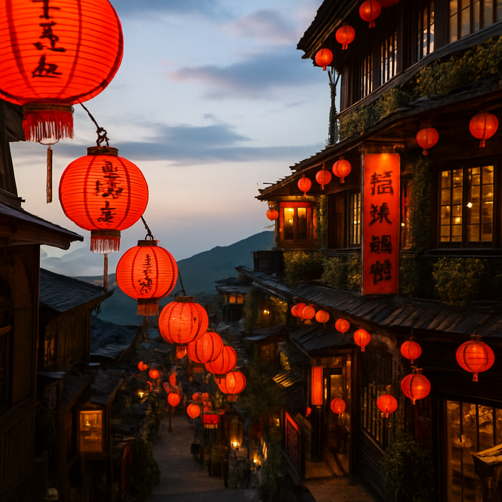 Jiufen at Dusk — Taipei, Taiwan