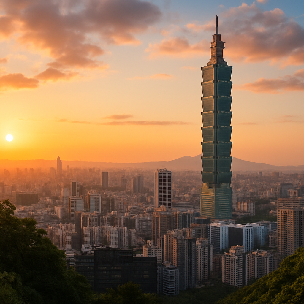 Taipei 101 and the Xinyi Skyline at Dusk — Taipei, Taiwan