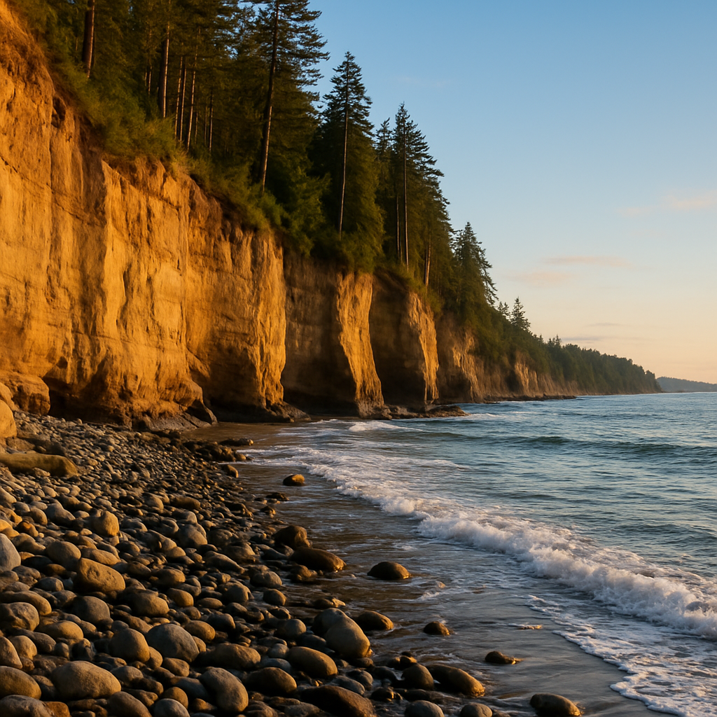 Wreck Beach at Low Tide on a Weekday — Vancouver, Canada