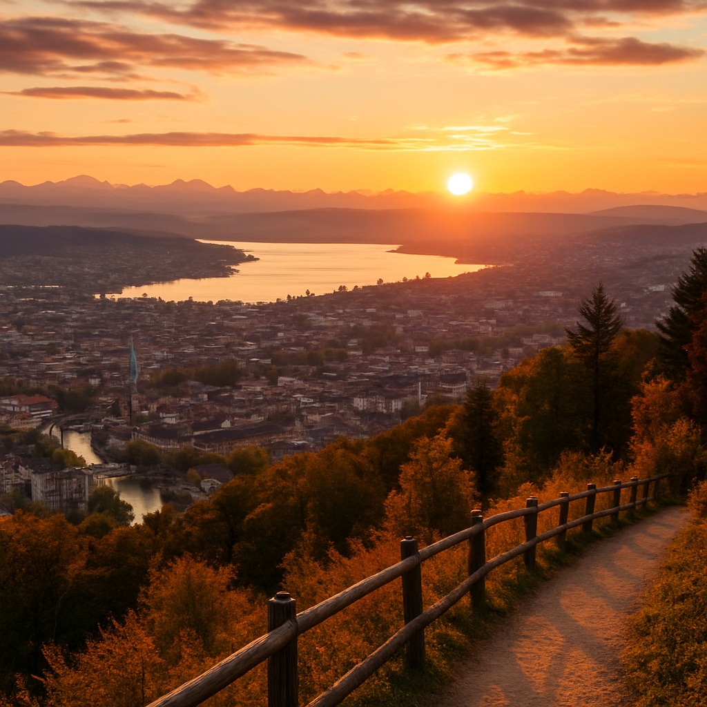 Uetliberg at Sunset — Zurich, Switzerland